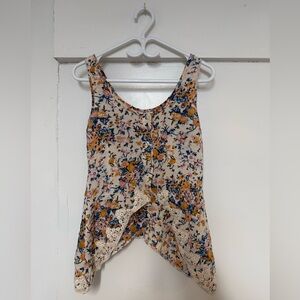 Spicy Sugar Floral Lace-Trim Tank Top